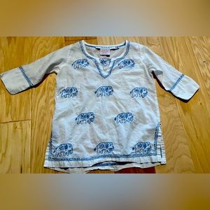 Gretchen Scott Designs girls 2/4 elephant tunic